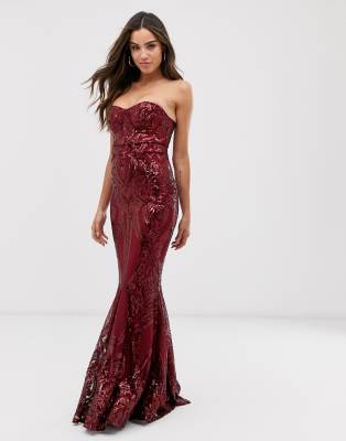 baroque maxi dress