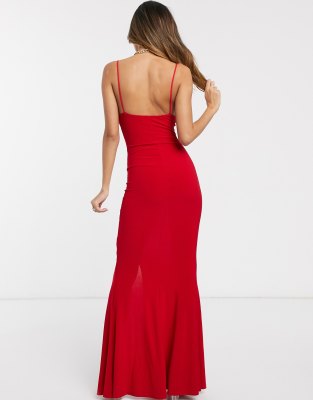 thigh split cami dress by club l