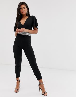 black diamante jumpsuit