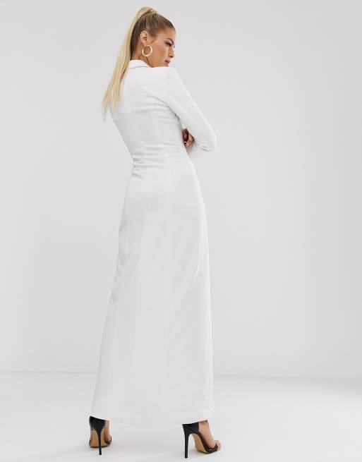 club london blazer dress Prized White Tailored Blazer Mini Dress With Bow  Club L London