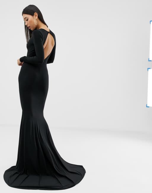 Club l london hot sale fishtail maxi dress