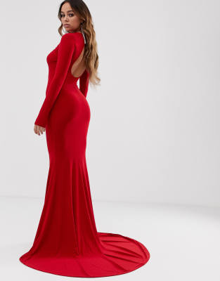 club l red maxi dress