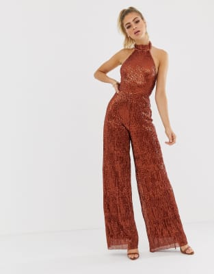 club l sequin jumpsuit