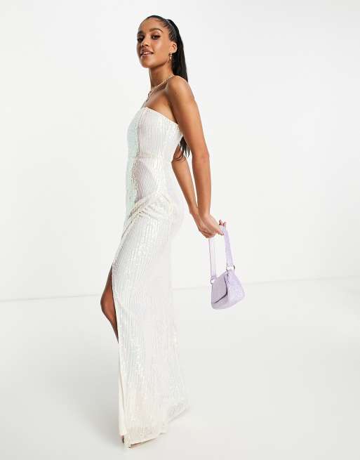 white christmas dresses Gigii's Loren Glam Sequin Maxi Dress main image 0