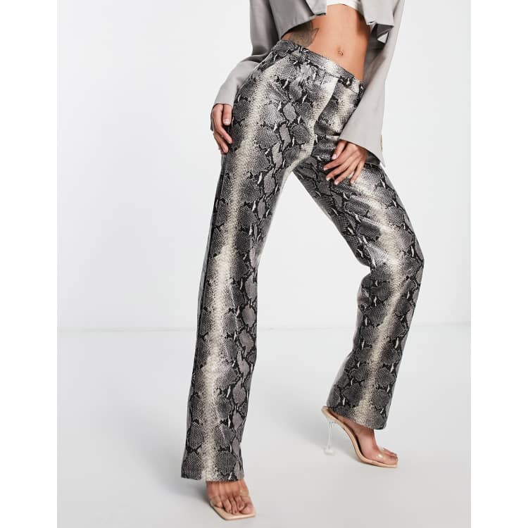 パンツ melt the lady petal snake wide pants Snake Print Wide Leg Pants | Ardene