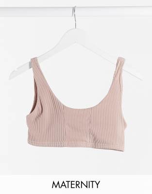 maternity crop top bra