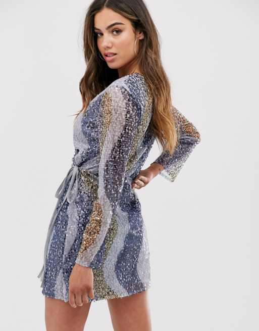 Asos club l sequin dress best sale