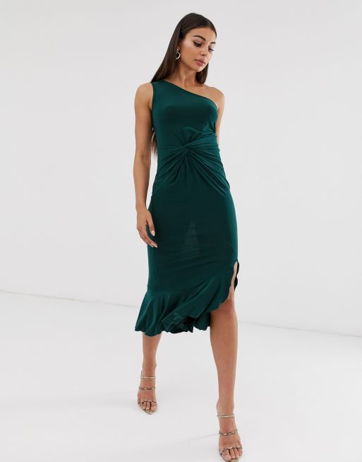 Club L London one shoulder ruffle dress ASOS