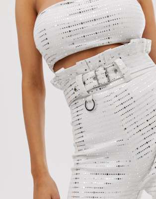 pantaloni kappa brillantinati