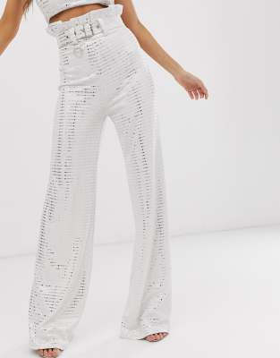 pantaloni kappa brillantinati