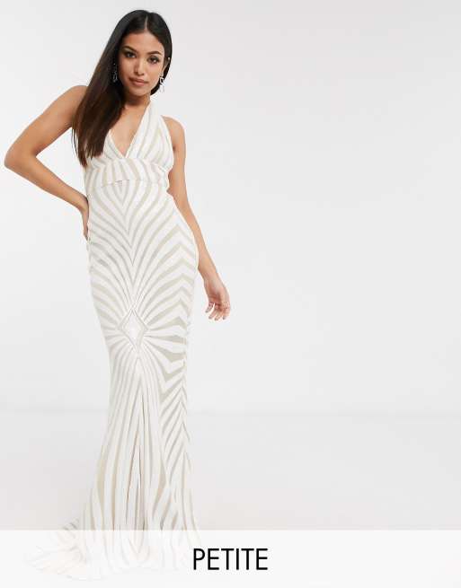 Petite white best sale maxi dress uk