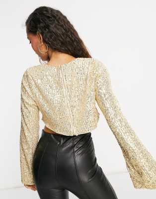 petite sequin tops