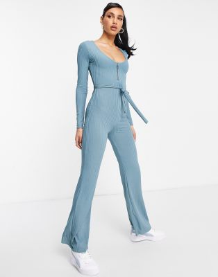 petrol blue jumpsuit