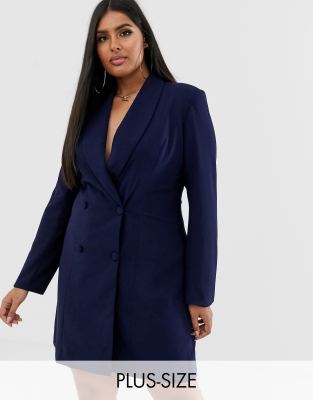 double breasted blazer dress plus size