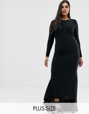 plus size fishtail dress