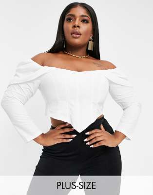 off the shoulder corset top