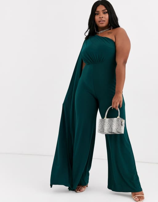 Plus size teal store jumpsuit