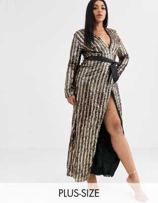 asos sequin dress plus size