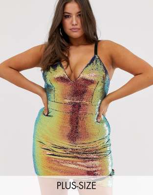 iridescent dress plus size