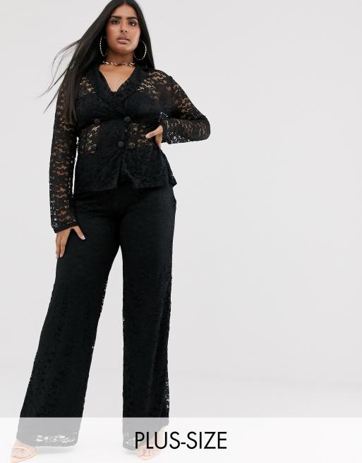 Plus size hotsell lace pants