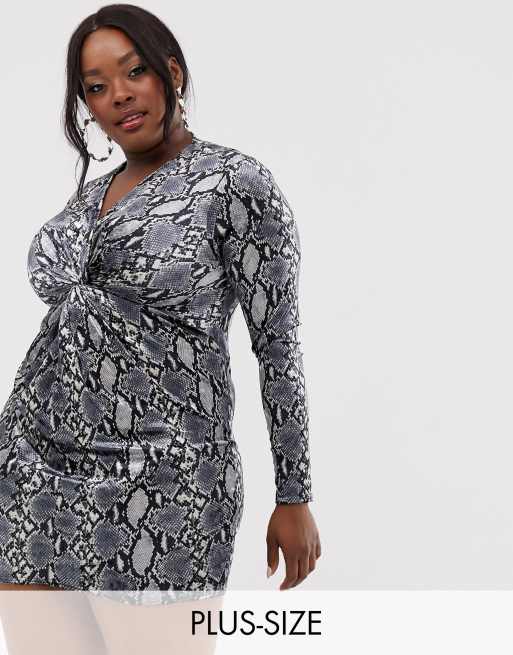 Plus size clearance snake dress