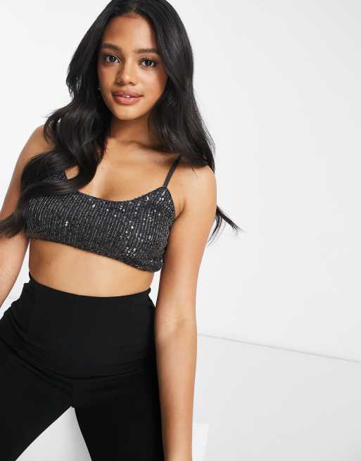 Sequinned Bra Top 