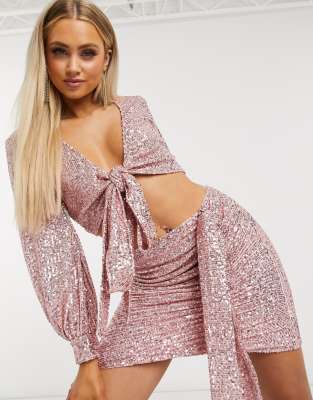 sequin club top