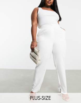 plus size tailored trousers