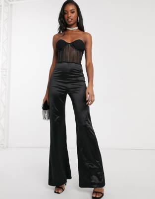 corset jumpsuit with skirt