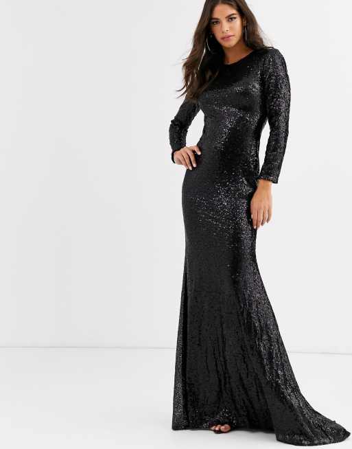 Robe en sequin longue new arrivals