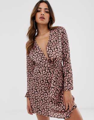 long leopard print dress