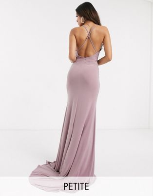 club l fully embellished sequin wrap front maxi dress