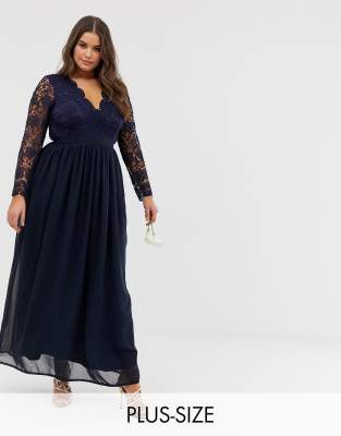 long sleeve crochet maxi dress