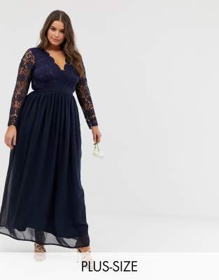 plus size maxi with sleeves