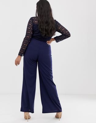 high neck crochet jumpsuit