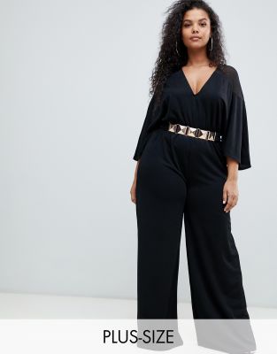 jumpsuit with gold belt