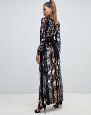 asos maxi sequin dress