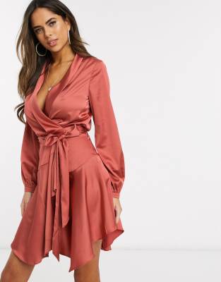 robe cache coeur soie