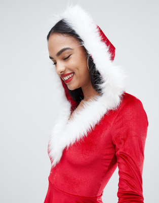asos santa dress