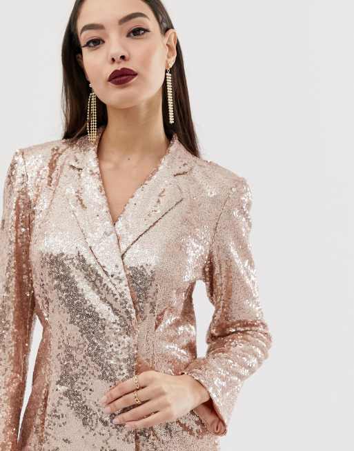 Rose gold dress clearance jacket