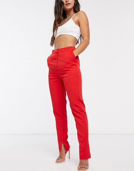 Club L tailored trouser in red