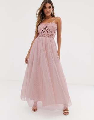 asos pink tulle dress