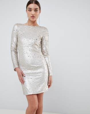 asos club l sequin dress