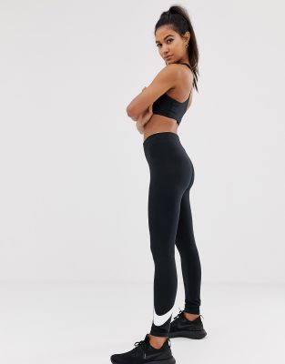 nike club leggings with swoosh logo