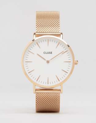 montre or rose cluse