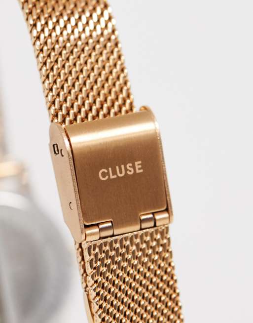 CLUSE - La Vedette CL50002 - Orologio oro rosa effetto maglia | ASOS