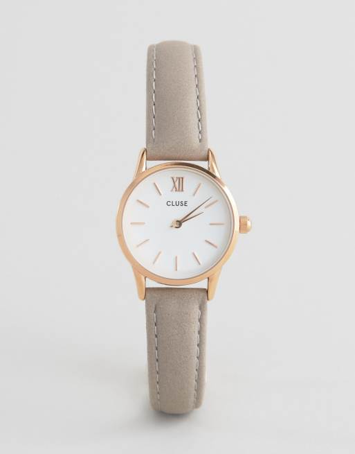 CLUSE La Vedette Gray Leather Watch CL50009 | ASOS