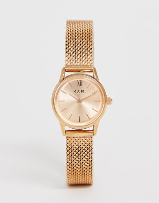 CLUSE La Vedette Mesh Rose Gold Watch CL50002