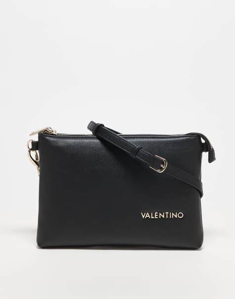 Clutch grande negro con correa para la muñeca Jasmin de Valentino - view 1