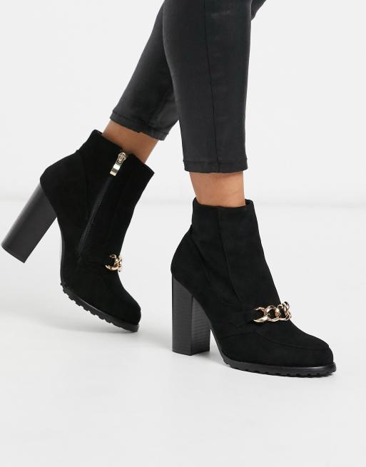 wren block heeled boot